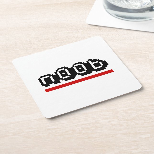 Porta-copo De Papel Quadrado n00b (Inclinado)