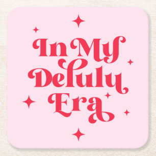 Porta-copo De Papel Quadrado Na Minha Era Delulu