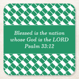 Porta-copo De Papel Quadrado Na moda NIGERIA FLAG