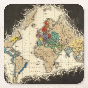 Porta-copo De Papel Quadrado Na morte de Charles V 1551