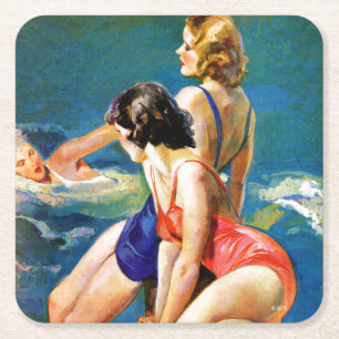 Porta-copo De Papel Quadrado Na piscina