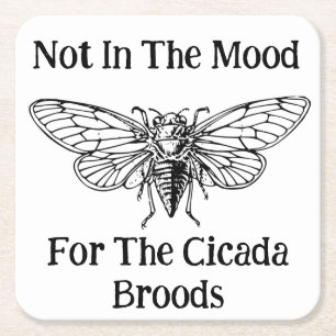 Porta-copo De Papel Quadrado Não Está No Humor Para As Florestas De Cicada