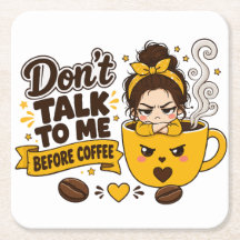 Não Fale Comigo Antes Do Café Garota Mal-Humorada
