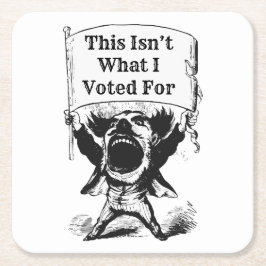 Porta-copo De Papel Quadrado Não foi por isso que votei