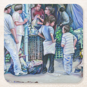 Porta-copo De Papel Quadrado Não são raparigas, são mulheres