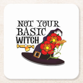 Porta-copo De Papel Quadrado Não Sua Bruxa Básica