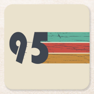 Porta-copo De Papel Quadrado Nascer em 1995 presente de aniversário de 30 anos 