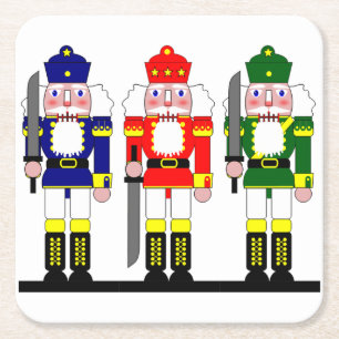 Porta-copo De Papel Quadrado Natal do Nutcracker personalizado