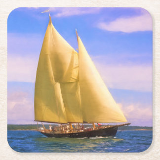 Porta-copo De Papel Quadrado Navegando Pelo Som