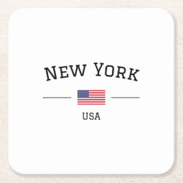 Porta-copo De Papel Quadrado New York