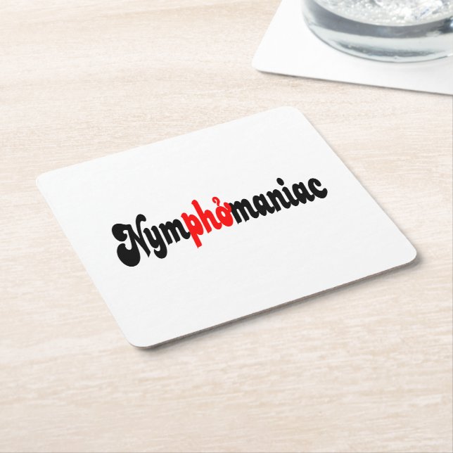 Porta-copo De Papel Quadrado Ninfomaníaco (Inclinado)