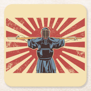 Porta-copo De Papel Quadrado Ninja Warrior