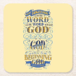 Porta-copo De Papel Quadrado No começo era a palavra