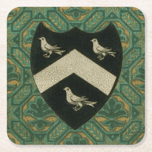 Porta-copo De Papel Quadrado Nobre Crest II