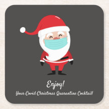 Noel Claus Covid Natal Quarantine Cocktail