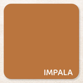 Porta-copo De Papel Quadrado Nome da cor castanho do Impala