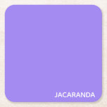 Porta-copo De Papel Quadrado Nome de cor púrpura Jacaranda<br><div class="desc">Nome de cor púrpura Jacaranda</div>