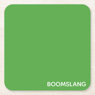 Porta-copo De Papel Quadrado Nome verde do Boomslang