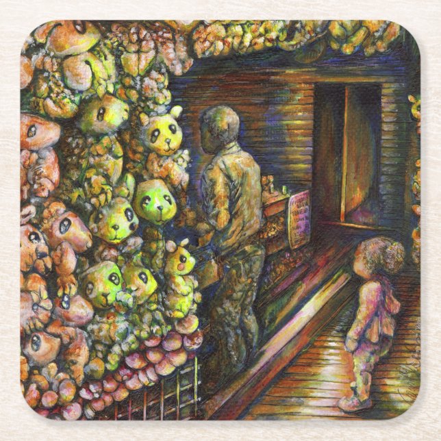 Porta-copo De Papel Quadrado Norte do Circo (Frente)