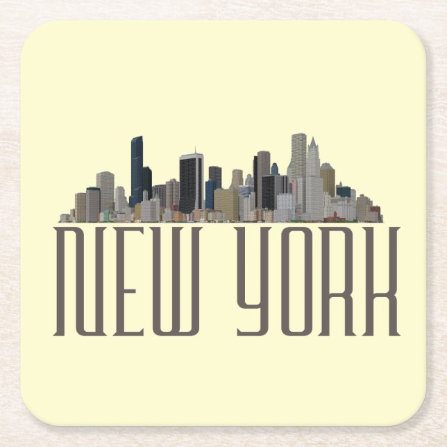 PORTA-COPO DE PAPEL QUADRADO NOVA IORQUE (Frente)