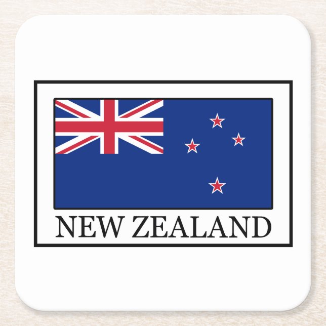 Porta-copo De Papel Quadrado Nova Zelândia (Frente)