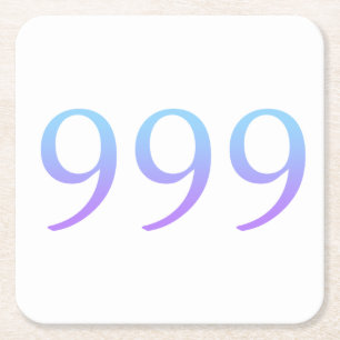 Porta-copo De Papel Quadrado Número de Anjo 999