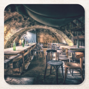 Porta-copo De Papel Quadrado O Bar de Célula de Vinho Descascado
