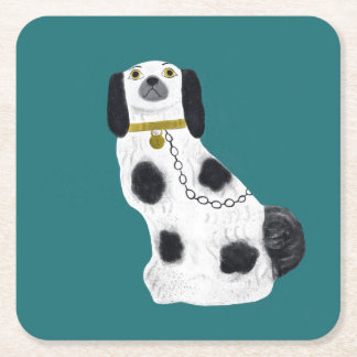 Porta-copo De Papel Quadrado O cão Staffordshire na porta copos