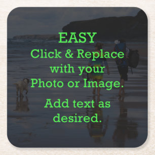 Porta-copo De Papel Quadrado O clique fácil & substitui a imagem para criar