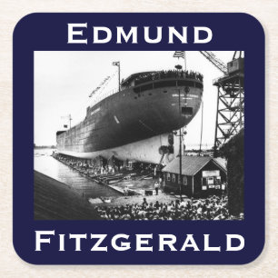 Porta-copo De Papel Quadrado O Edmund Fitzgerald