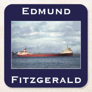 Porta-copo De Papel Quadrado O Edmund Fitzgerald