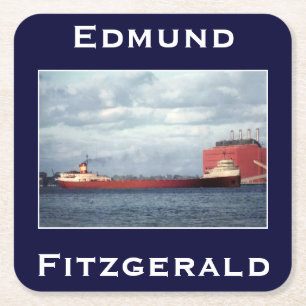 Porta-copo De Papel Quadrado O Edmund Fitzgerald