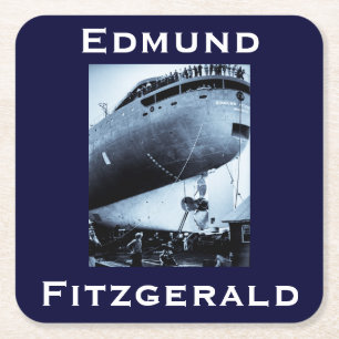 Porta-copo De Papel Quadrado O Edmund Fitzgerald