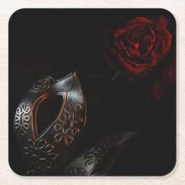 Porta-copo De Papel Quadrado O fantasma está morrendo rosa