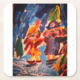 Porta-copo De Papel Quadrado O gelo fica divertido