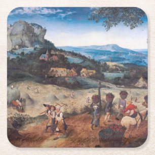 Porta-copo De Papel Quadrado O Haymaking, Pieter Bruegel