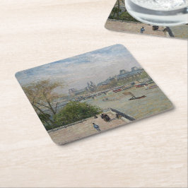 Porta-copo De Papel Quadrado O Louvre, Primavera Camille Pissarro