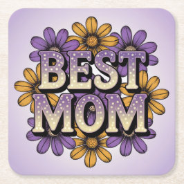 Porta-copo De Papel Quadrado O melhor conjunto de Portas copos da mãe