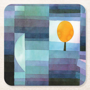 Porta-copo De Papel Quadrado O mensageiro do outono, Klee