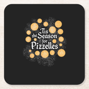 Porta-copo De Papel Quadrado O Natal Italiano É A Época Das Pizzelles