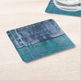 Porta-copo De Papel Quadrado O palácio da Mula Claude Monet