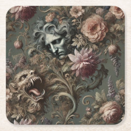 Porta-copo De Papel Quadrado O paradoxo do motorista - Travesseiro mítico gótic