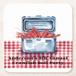 Porta-copo De Papel Quadrado O Último Golpe de Crawfish: Uma Tradição Meridiona