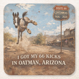 Porta-copo De Papel Quadrado Oatman Arizona Wild Burro Acessórios para Bar