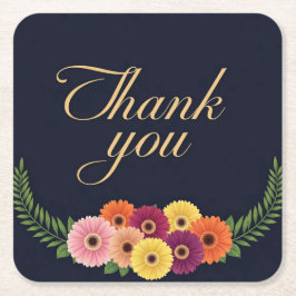 Porta-copo De Papel Quadrado Obrigado