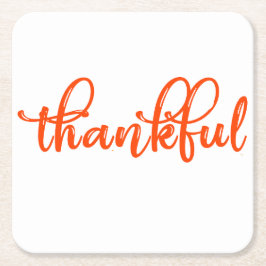 Porta-copo De Papel Quadrado Obrigado