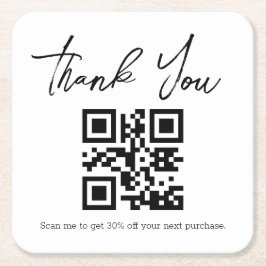 Porta-copo De Papel Quadrado obrigado moderno minimalista para você negociar có