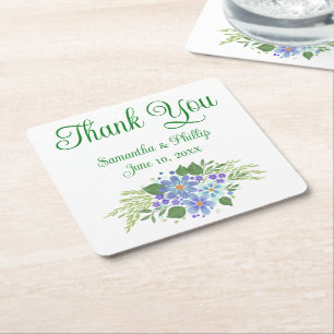Porta-copo De Papel Quadrado Obrigado, porta copos, favor de casamento, árvore
