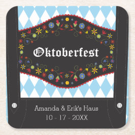 Porta-copo De Papel Quadrado Octoberfest, Oktoberfest - Personalizado