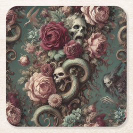Porta-copo De Papel Quadrado Of Bone & Vine – Gothic Victorian